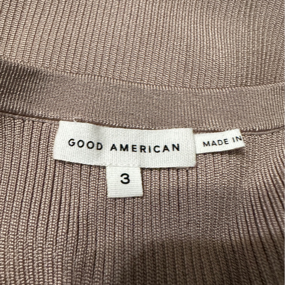 Good American Ribbed Knit Bodysuit - NWOT - Size 3 (L) Beige - Picture 6 of 11